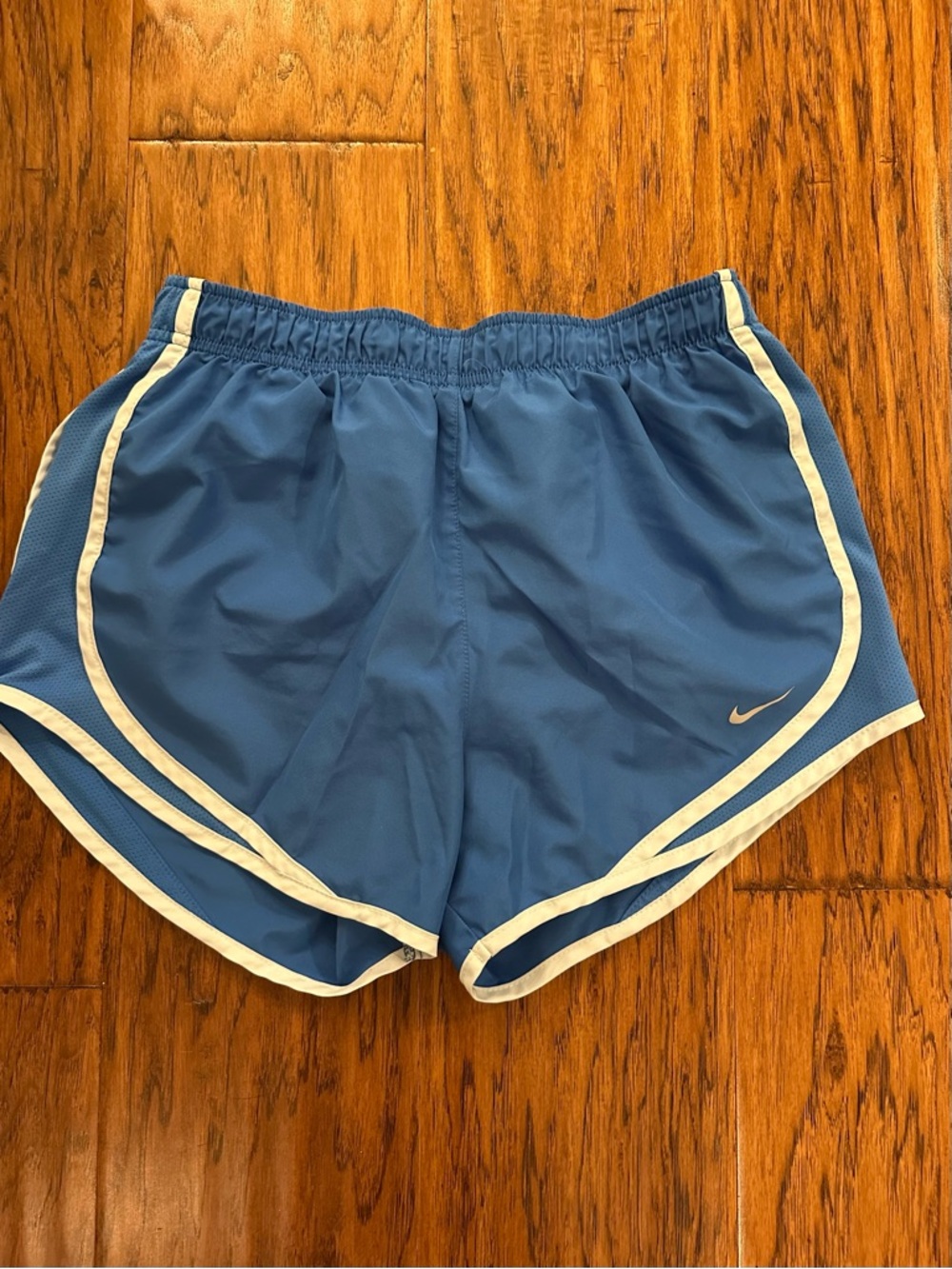 Nike Dri-FIT Athletic Shorts in Slate Blue with White Logo